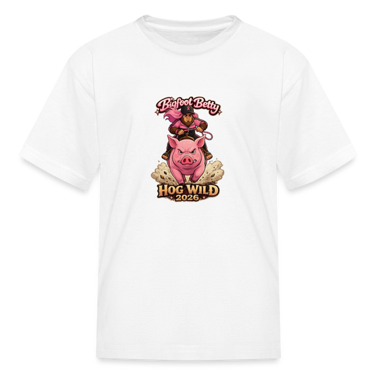 Kids' T-Shirt - BFB Hog Wild - HOG - white