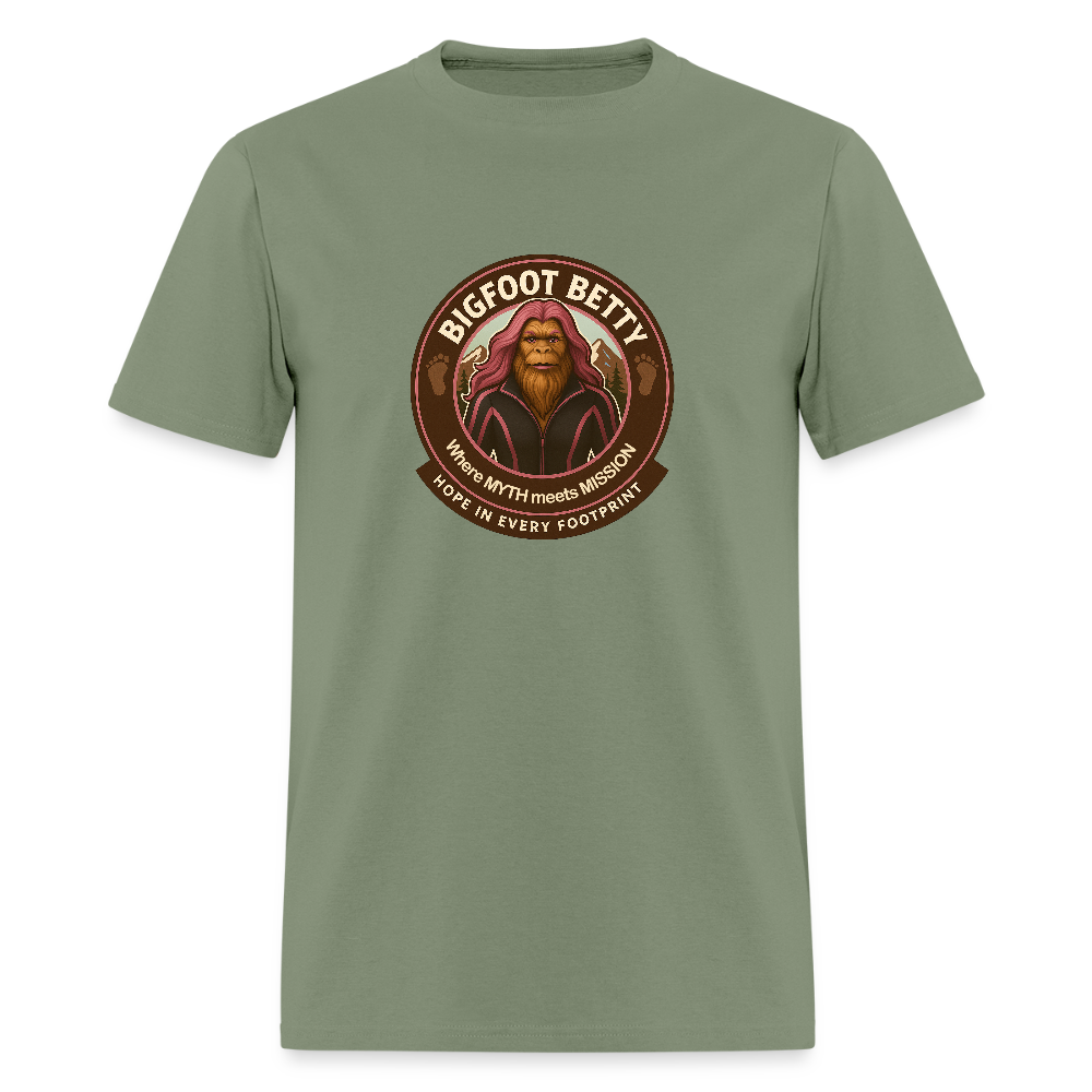 Unisex Classic T-Shirt - Hope in Every Footprint (RETRO) - military green