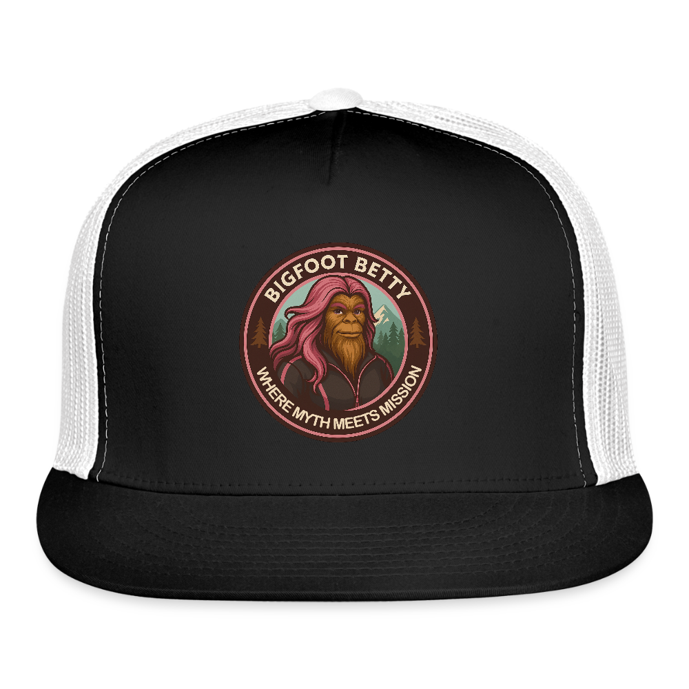 Trucker Hat - Where Myth Meets Mission (RETRO) - black/white
