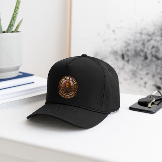 Rope Cap - Hope in Every Footprint (RETRO) - black/black