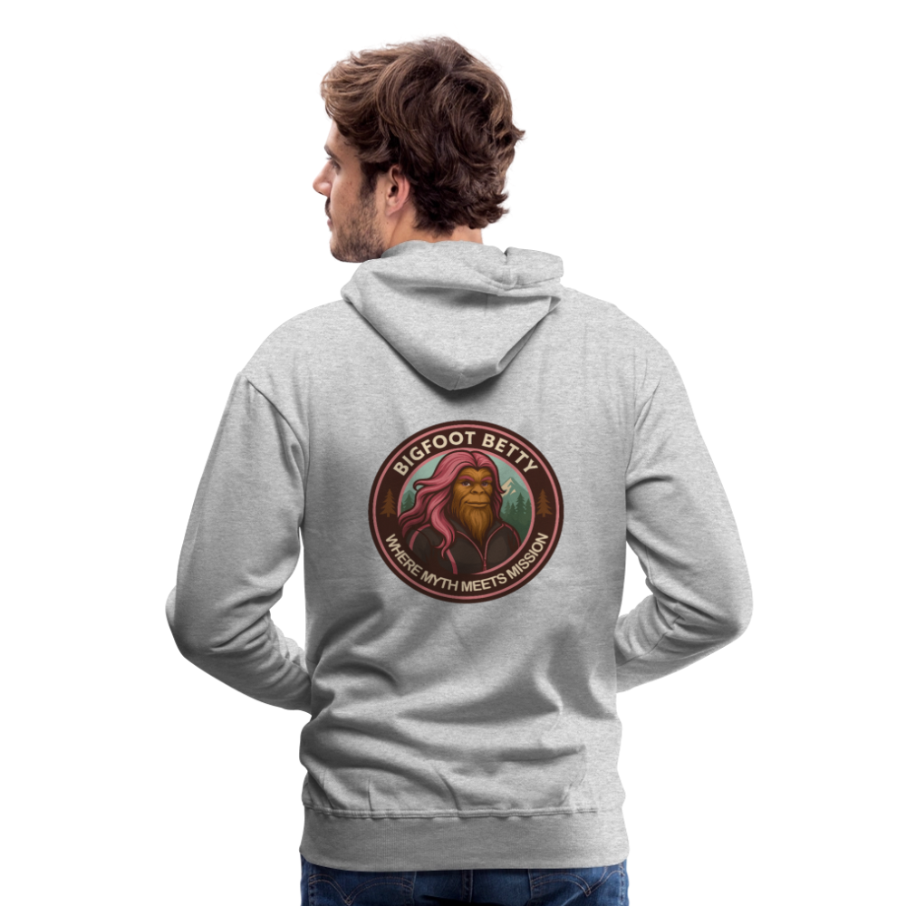 Men’s Premium Hoodie - Where Myth Meets Mission (RETRO) - heather grey
