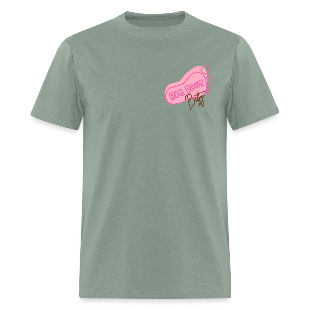Unisex Classic T-Shirt - BFB FootPrint - sage