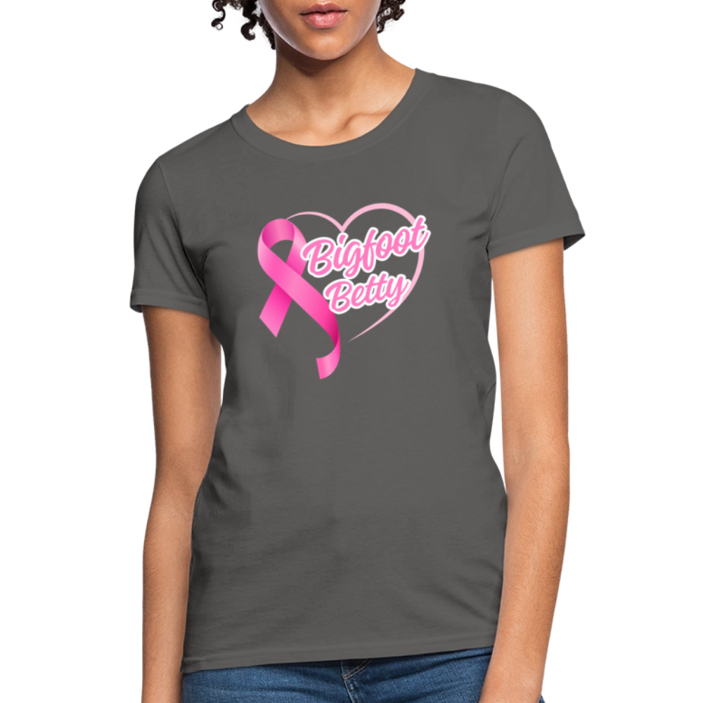 Women's T-Shirt - BFB Pink Ribbon - charcoal