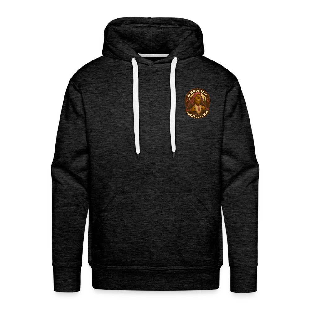 Men’s Premium Hoodie - Where Myth Meets Mission (F/B) (RETRO) - charcoal grey