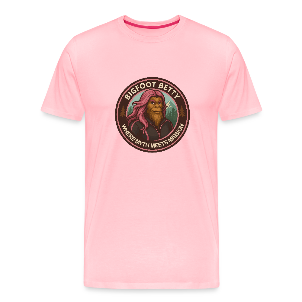Men's Premium T-Shirt - Where Myth Meets Mission (RETRO) - pink