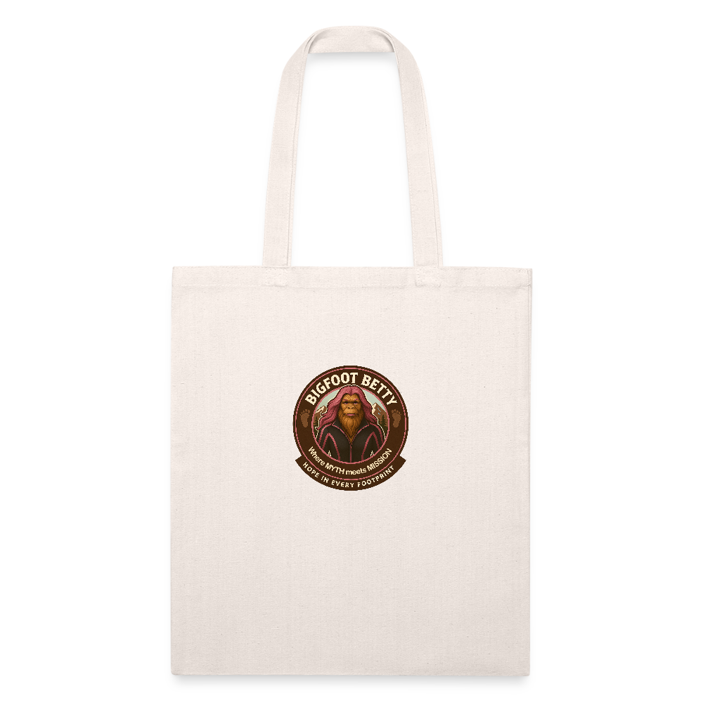 Recycled Tote Bag - Hope in Every Footprint (RETRO) - natural