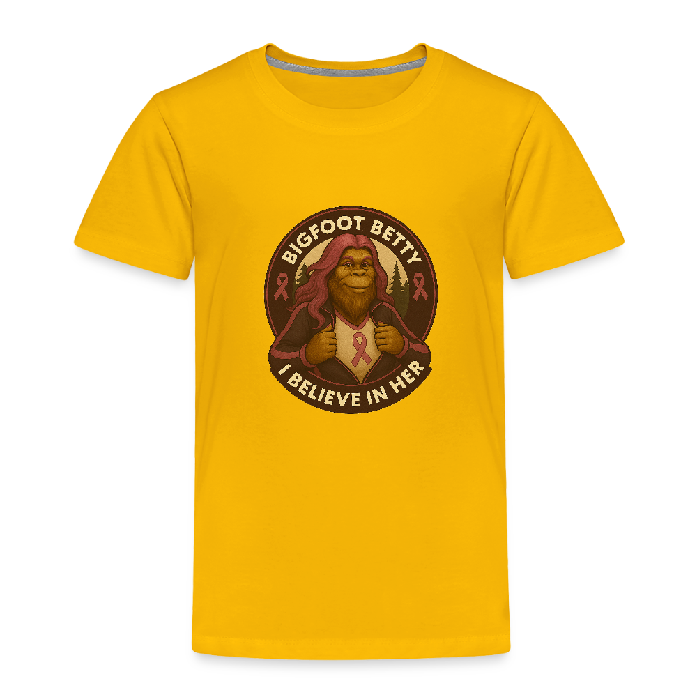 Toddler Premium T-Shirt - I Believe In Her  (RETRO) - sun yellow