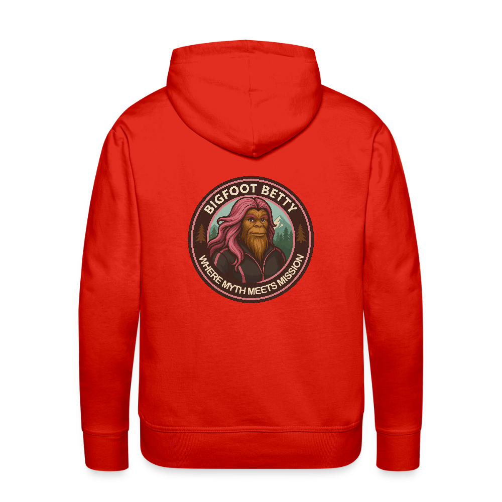 Men’s Premium Hoodie - Where Myth Meets Mission (RETRO) - red