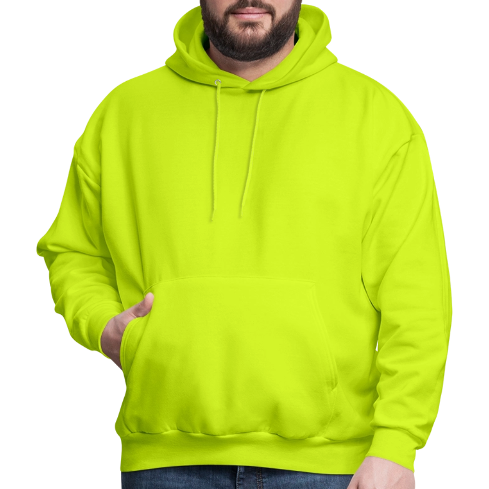 Men's Hoodie - I Believe In Her (RETRO) - safety green