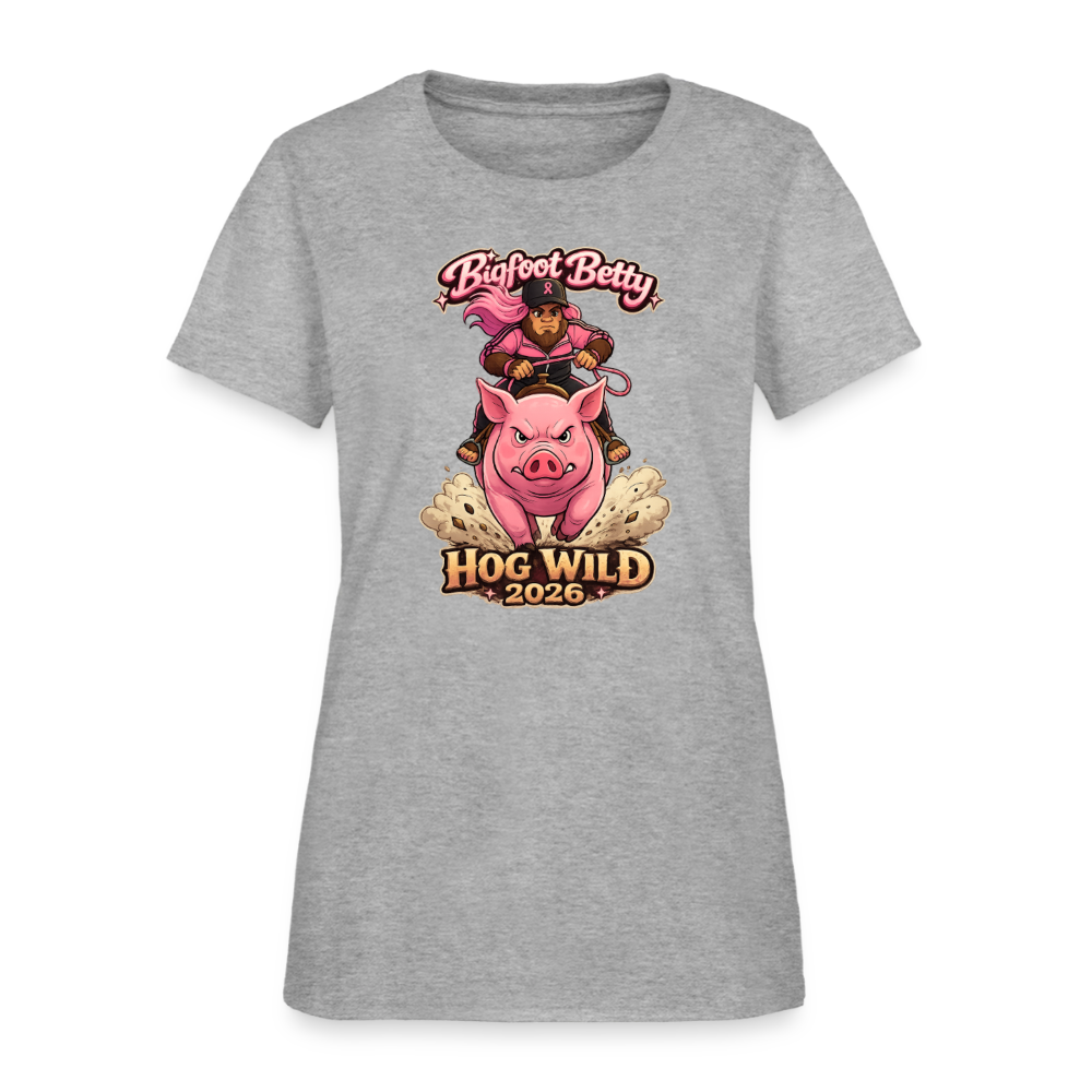 Women's T-Shirt - BFB Hog Wild - HOG - heather gray