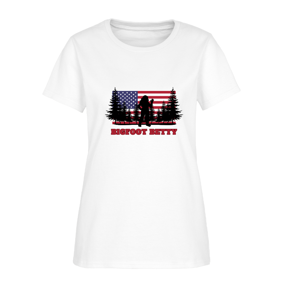 BFB July 4 - Forest Flag Women's T-Shirt - white