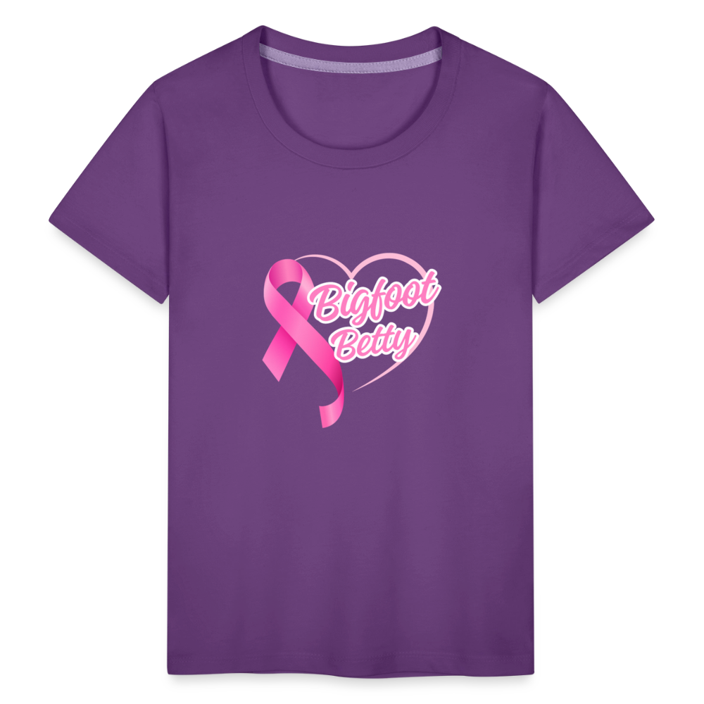 Toddler Premium T-Shirt - BFB Pink Ribbon - purple