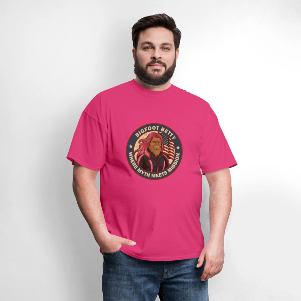 BFB July 4 - Badge Unisex Classic T-Shirt - fuchsia