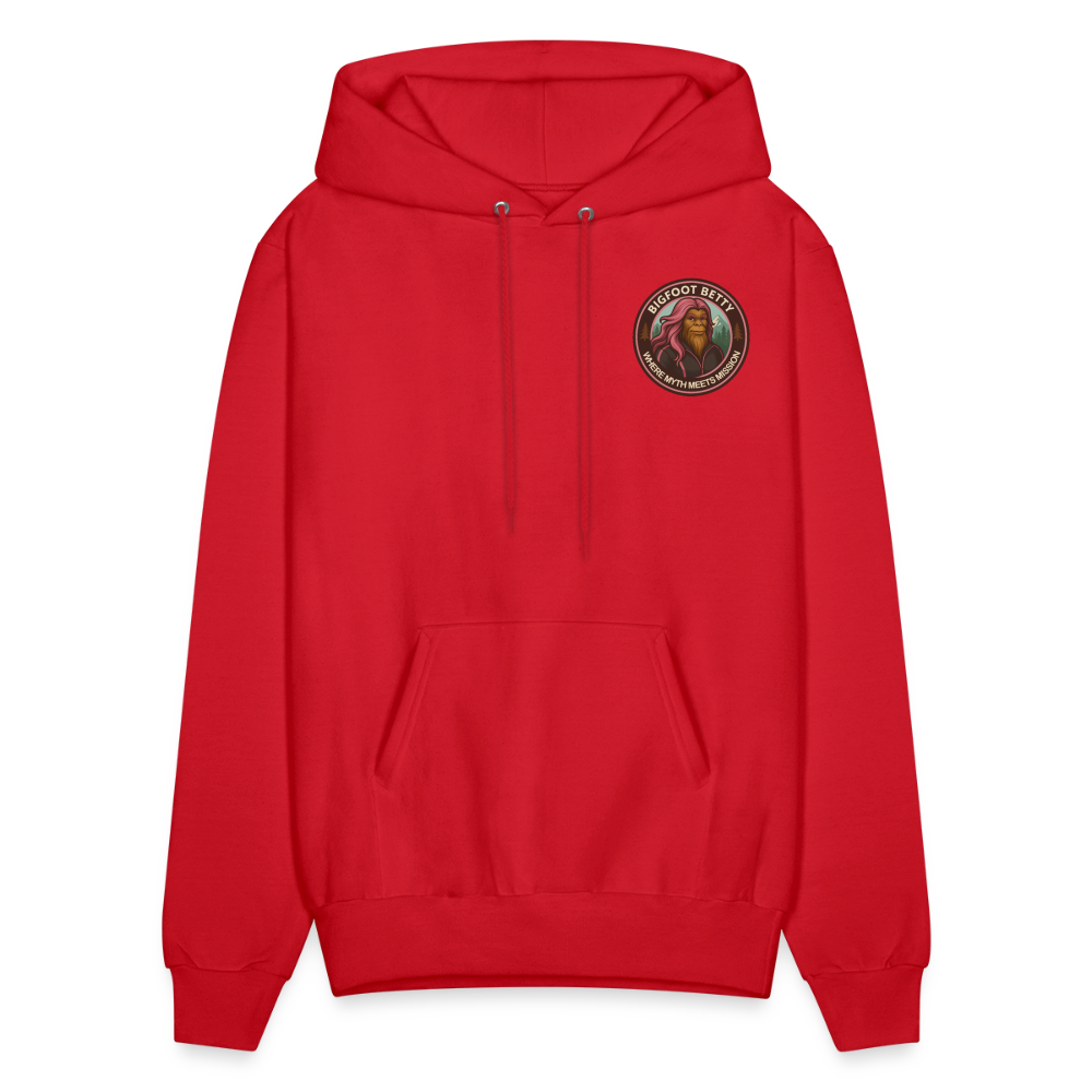 Men's Hoodie - Where Myth Meets Mission (F/B) (RETRO) - red