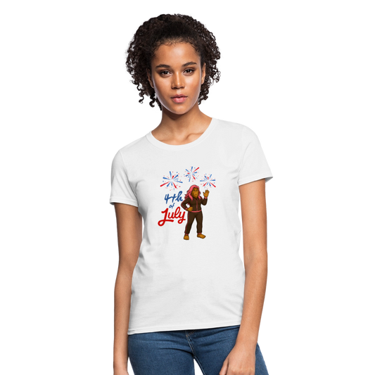 BFB July 4 - Fireworks Women's T-Shirt - white