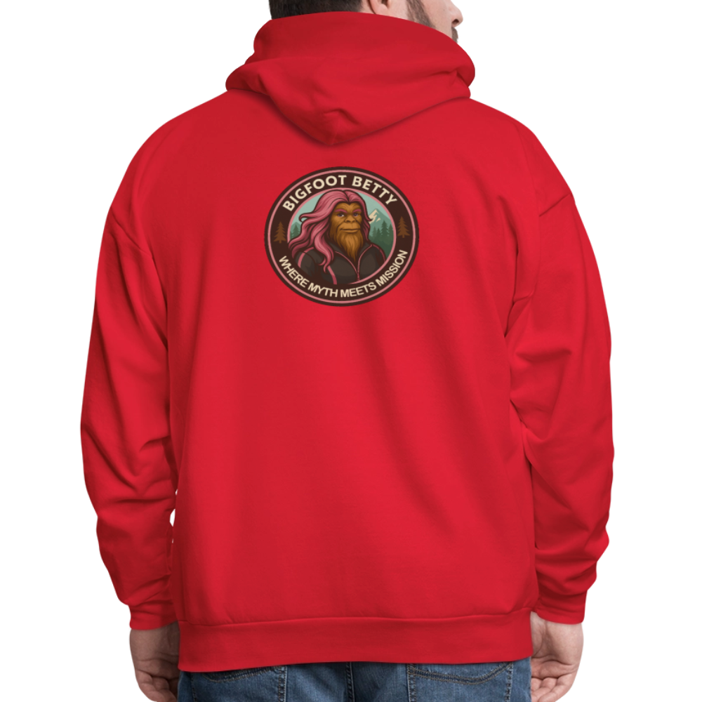 Men's Hoodie - Where Myth Meets Mission (RETRO) - red