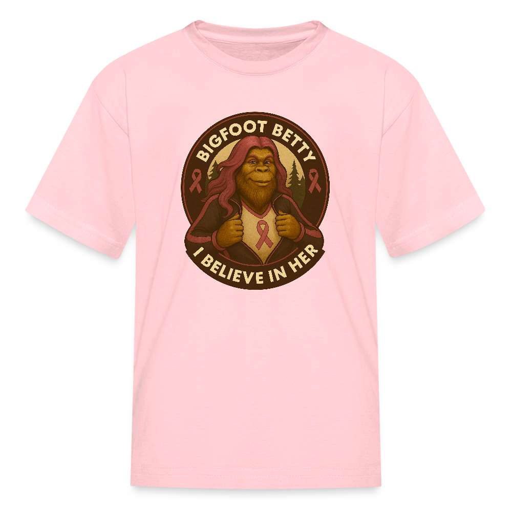 Kids' T-Shirt -I Believe In Her (RETRO) - pink