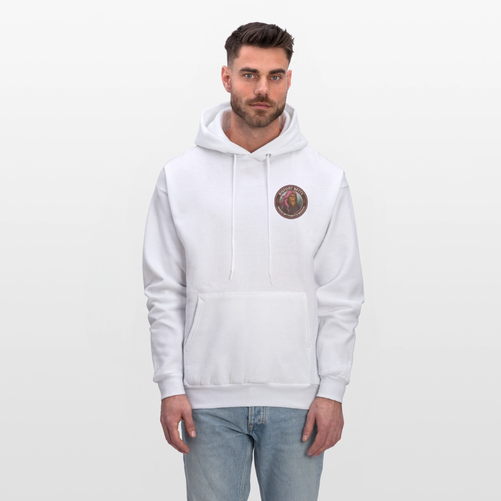 Men's Hoodie - Where Myth Meets Mission (F/B) (RETRO) - white