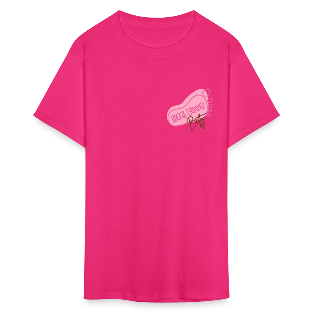Unisex Classic T-Shirt - BFB FootPrint - fuchsia