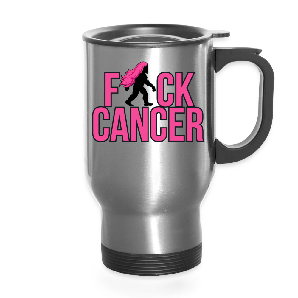 Travel Mug - FK Cancer Pink - silver