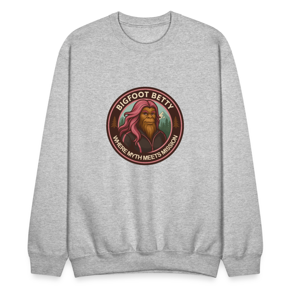 Crewneck Sweatshirt - Where Myth Meets Mission (RETRO) - heather gray