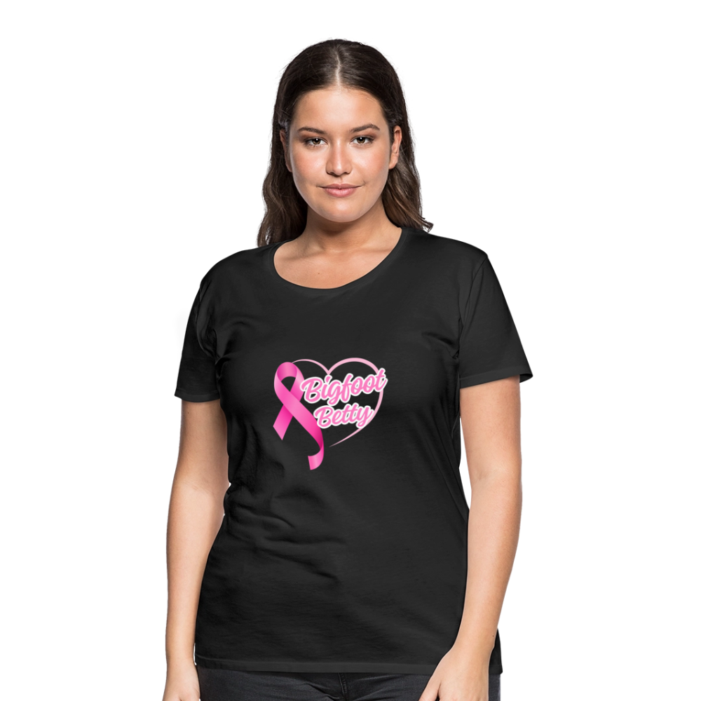 Women’s Premium T-Shirt - BFB Pink Ribbon - black