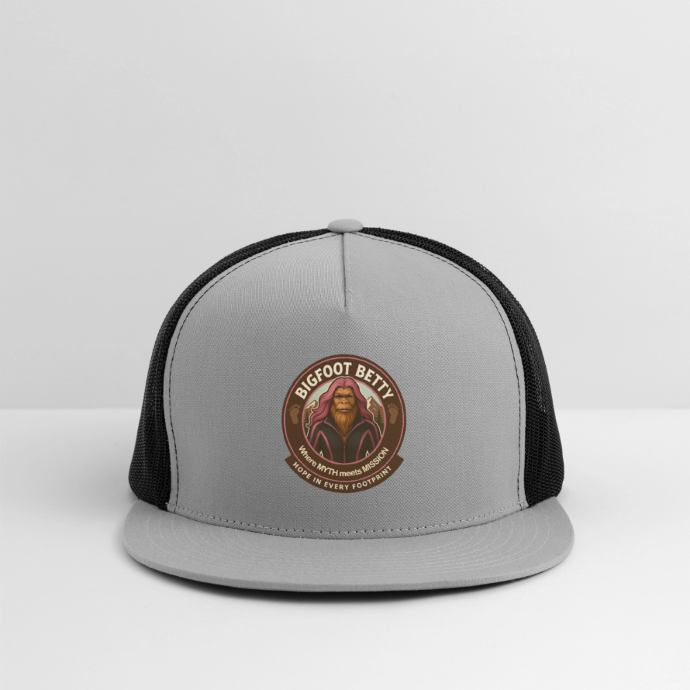 Trucker Hat - Hope in Every Footprint (RETRO) - gray/black