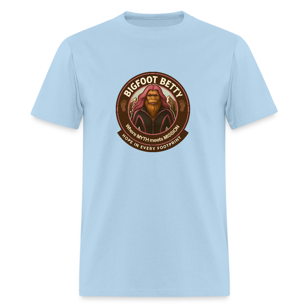 Unisex Classic T-Shirt - Hope in Every Footprint (RETRO) - powder blue