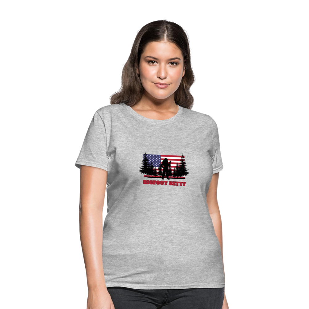 BFB July 4 - Forest Flag Women's T-Shirt - heather gray
