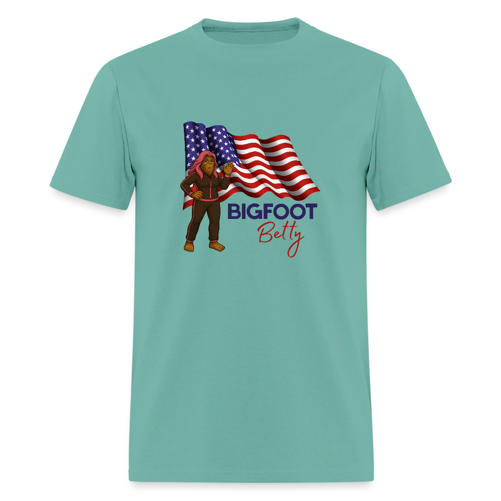 BFB July 4 -Waving Flag Unisex Classic T-Shirt - aquatic