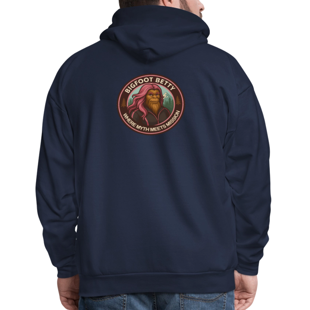 Men's Hoodie - Where Myth Meets Mission (RETRO) - navy