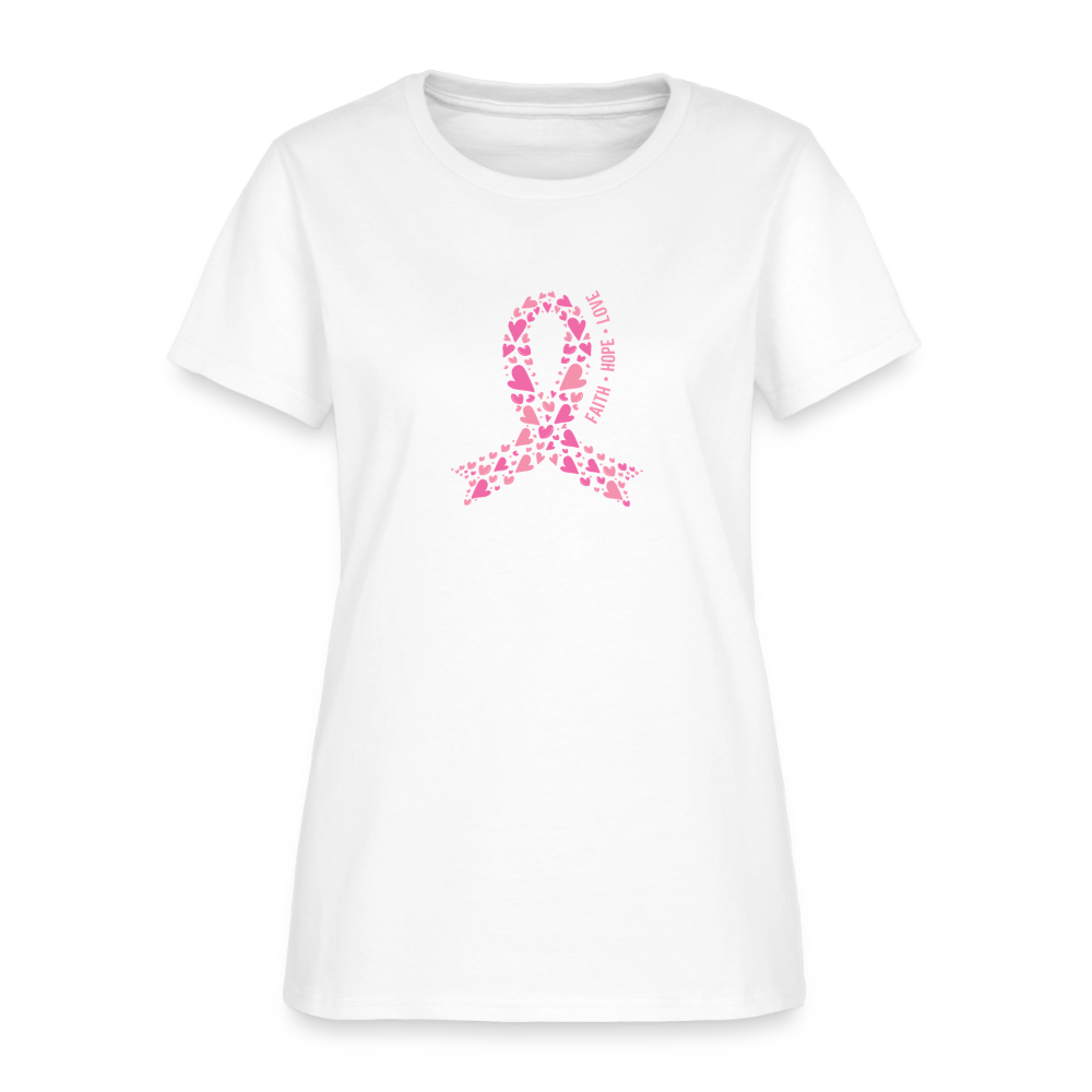 Women's Faith Hope Love T-Shirt - white