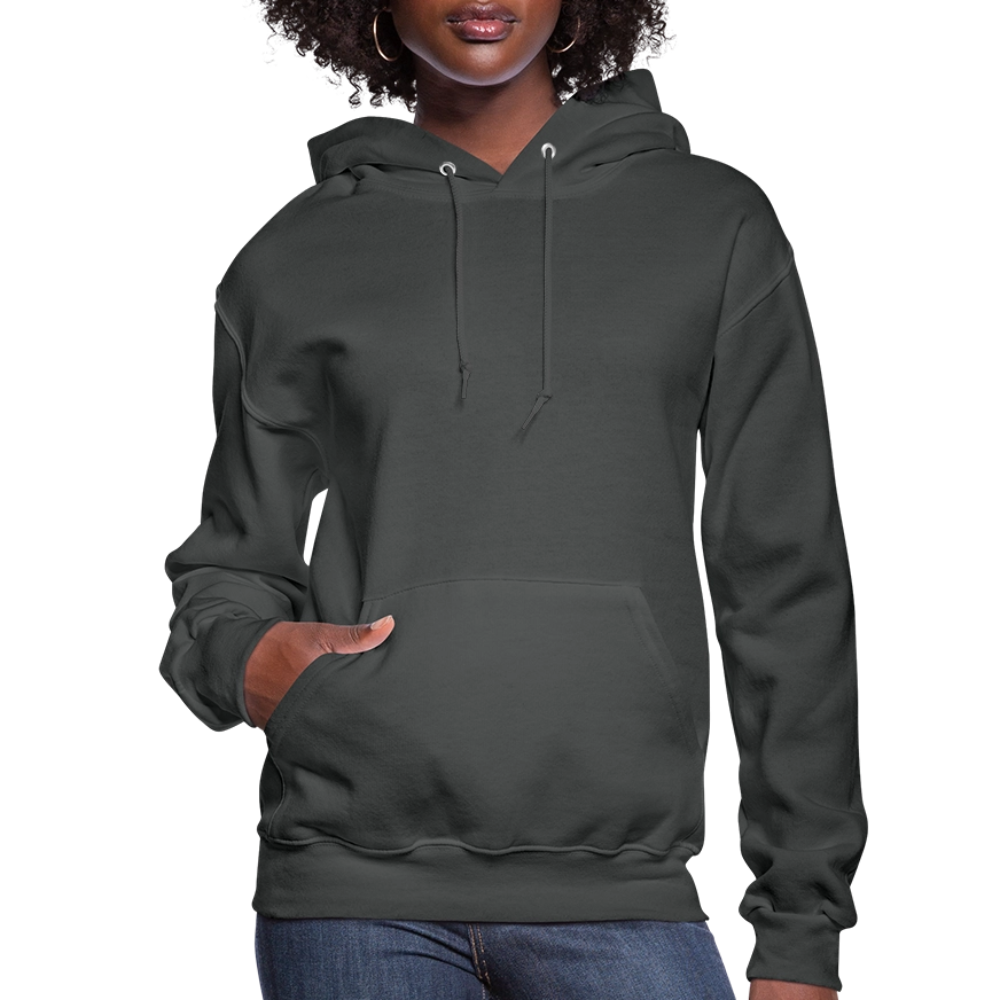 Women's Hoodie - Where Myth Meets Mission (RETRO) - asphalt