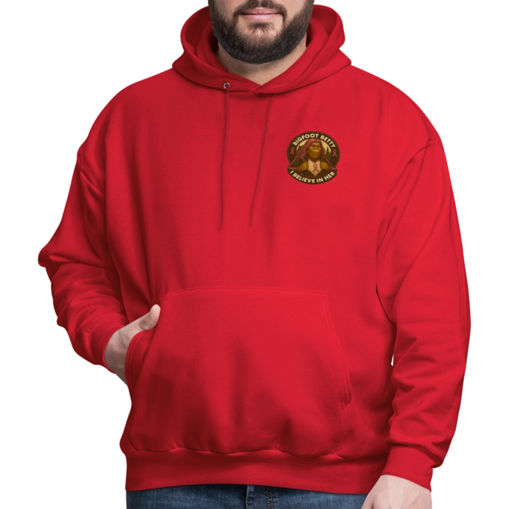 Men's Hoodie - I Believe In Her (F/B) (RETRO) - red