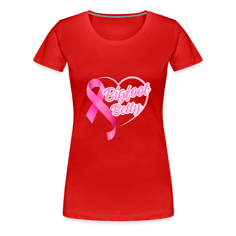 Women’s Premium T-Shirt - BFB Pink Ribbon - red