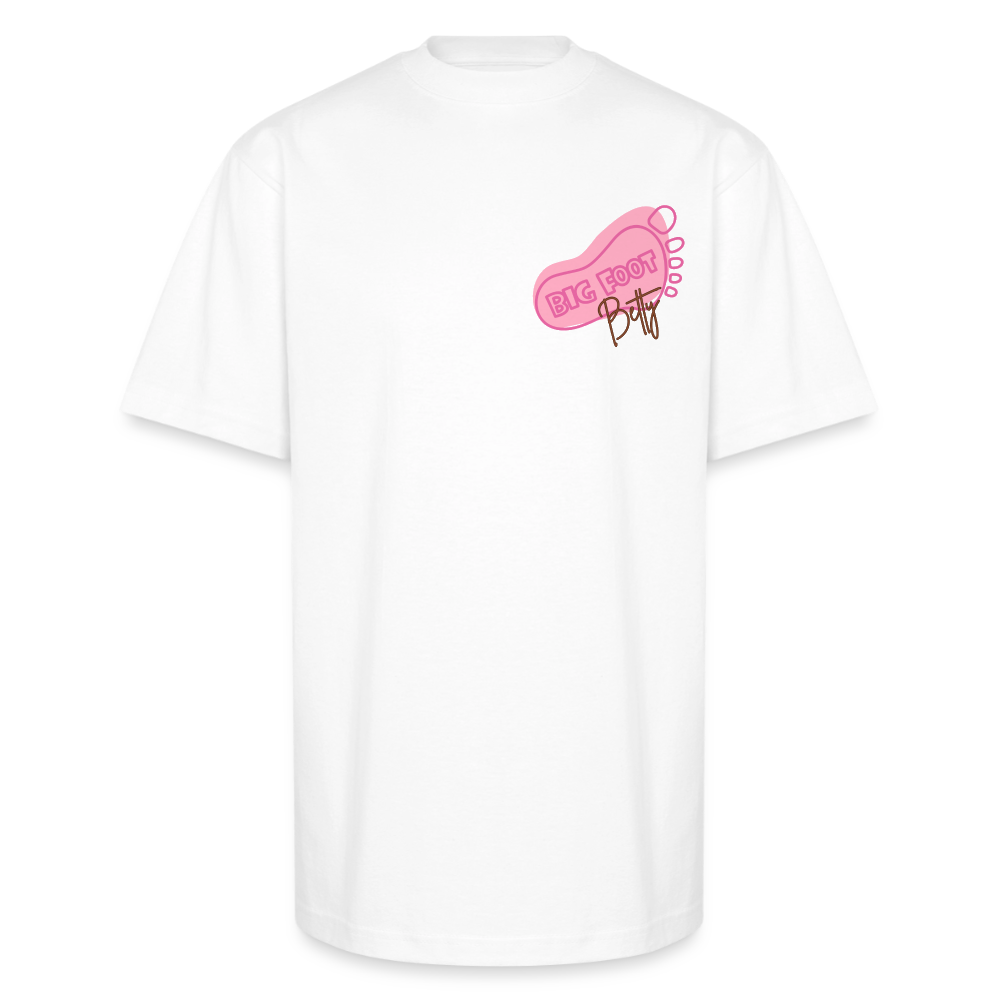 Unisex Oversized Heavyweight T-Shirt - BFB FootPrint - white