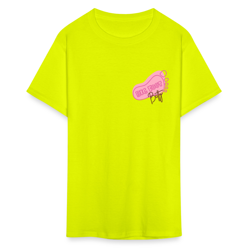 Unisex Classic T-Shirt - BFB FootPrint - safety green