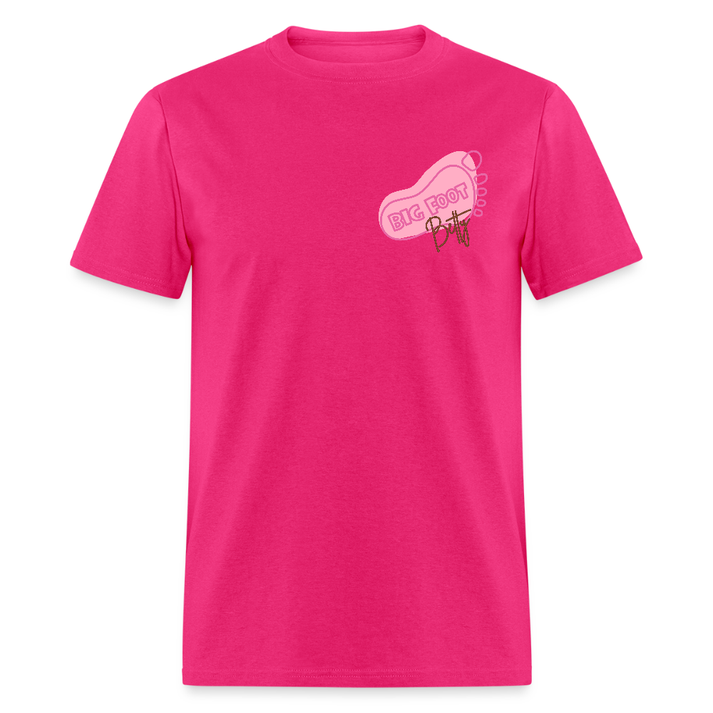 Unisex Classic T-Shirt - BFB FootPrint - fuchsia