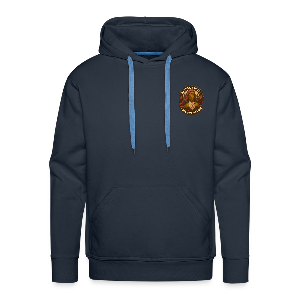 Men’s Premium Hoodie - Where Myth Meets Mission (F/B) (RETRO) - navy