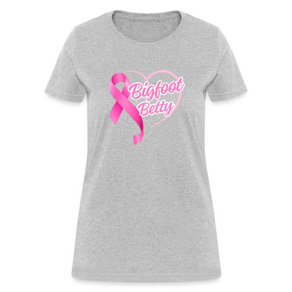 Women's T-Shirt - BFB Pink Ribbon - heather gray