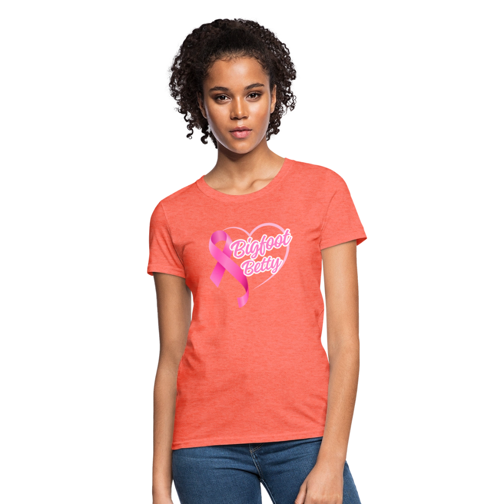 Women's T-Shirt - BFB Pink Ribbon - heather coral