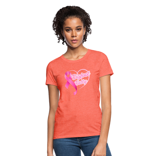 Women's T-Shirt - BFB Pink Ribbon - heather coral