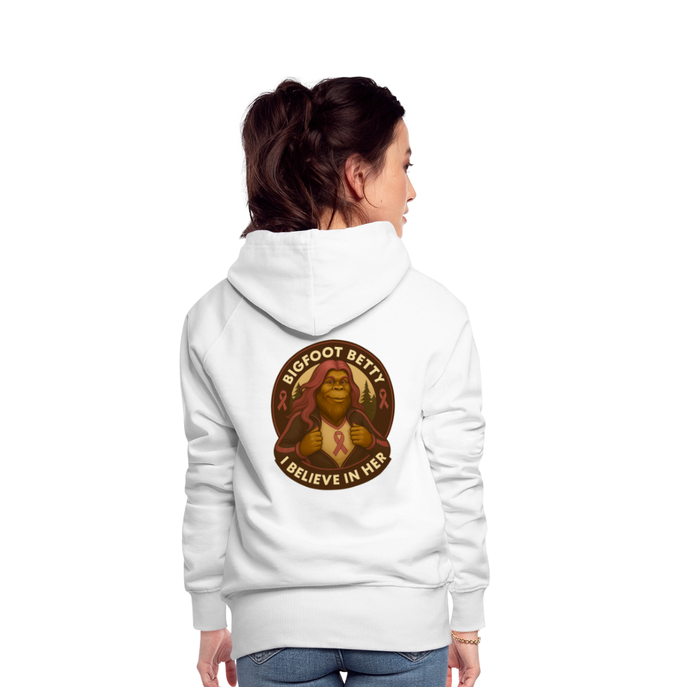 Women’s Premium Hoodie - I Believe In Her (RETRO) - white