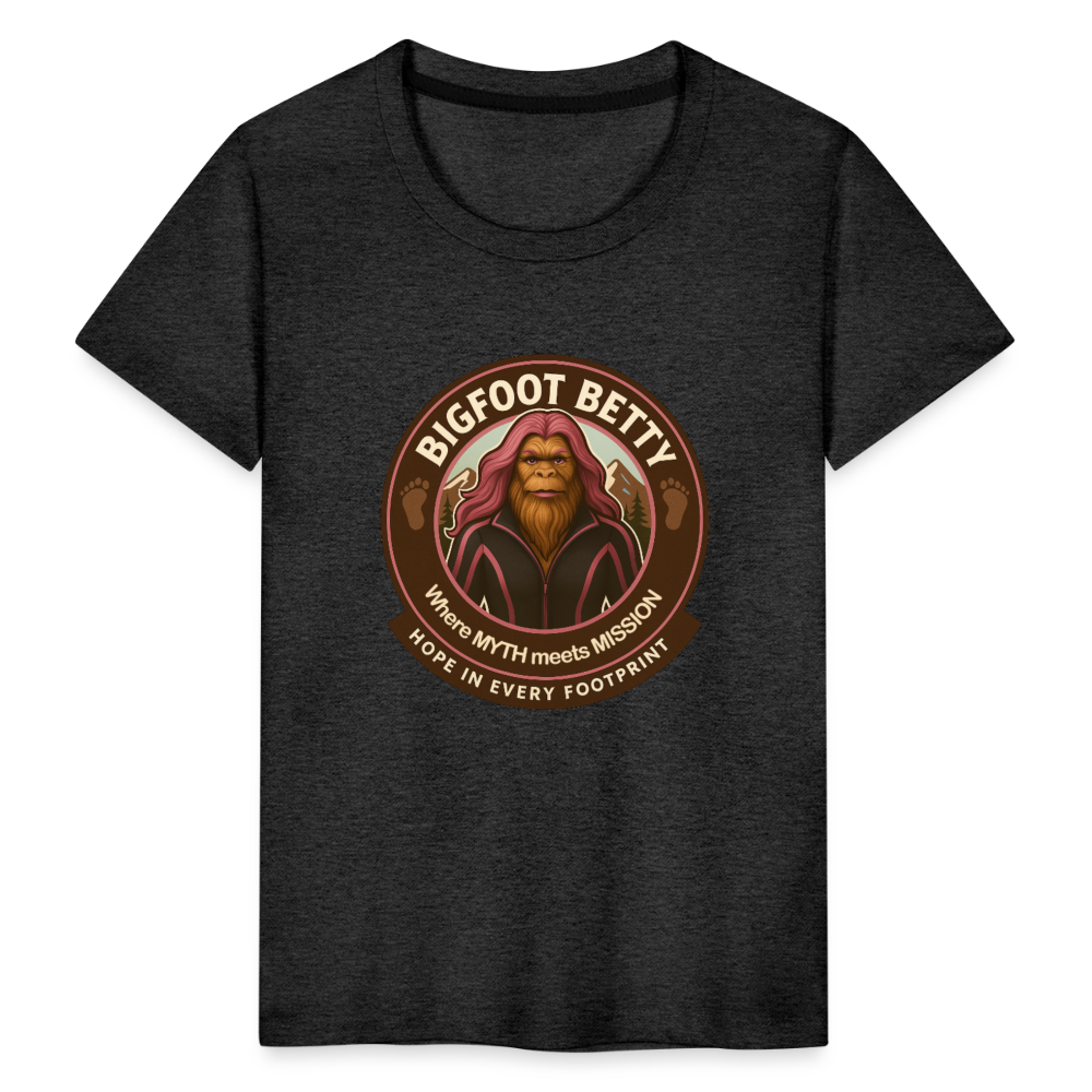 Toddler Premium T-Shirt - Hope in Every Footprint (RETRO) - charcoal grey