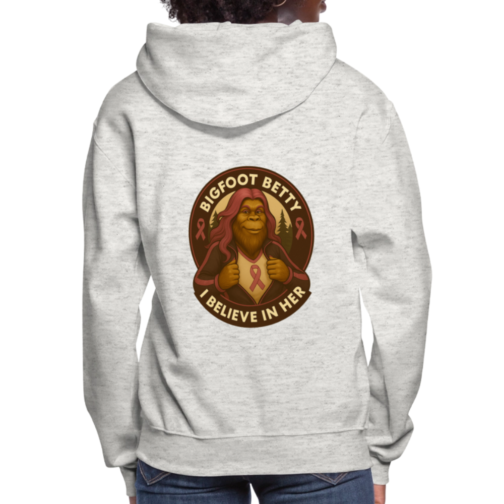 Women's Hoodie - I Believe In Her (RETRO) - heather oatmeal