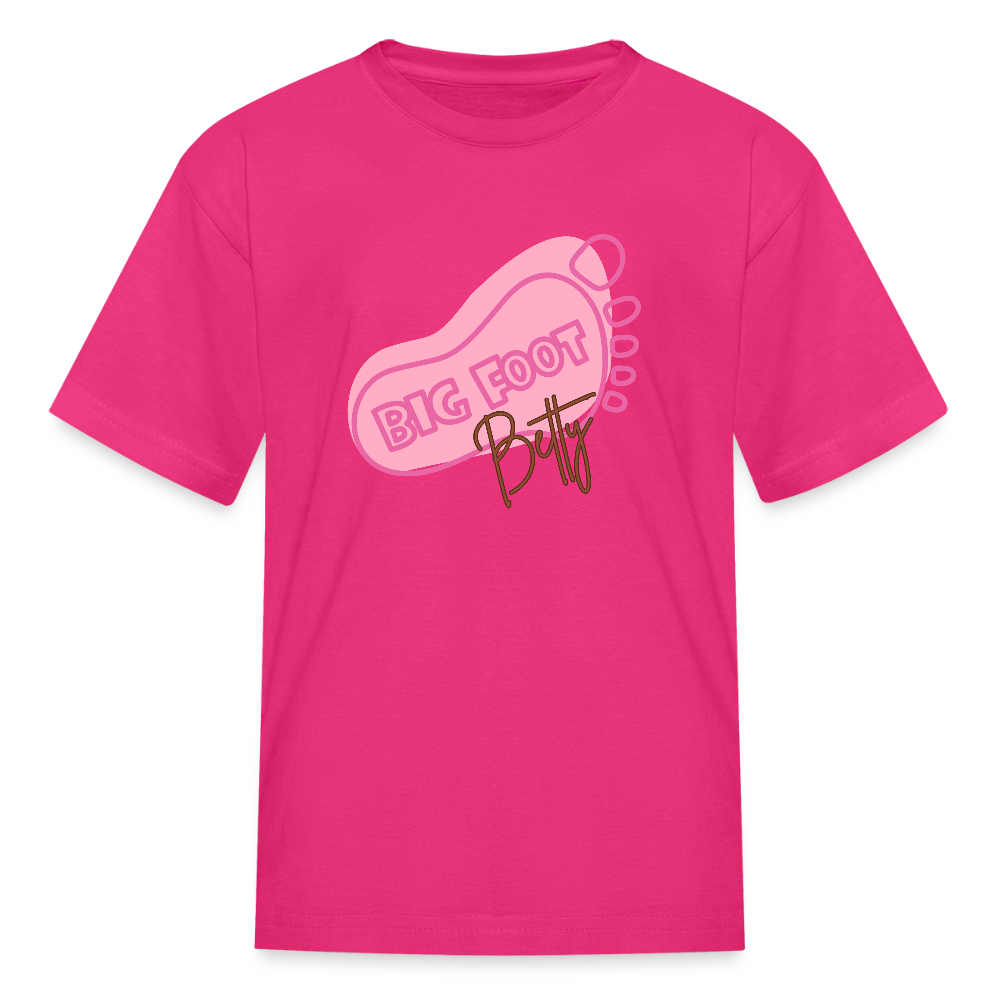 Kids' T-Shirt - BFB FootPrint - fuchsia