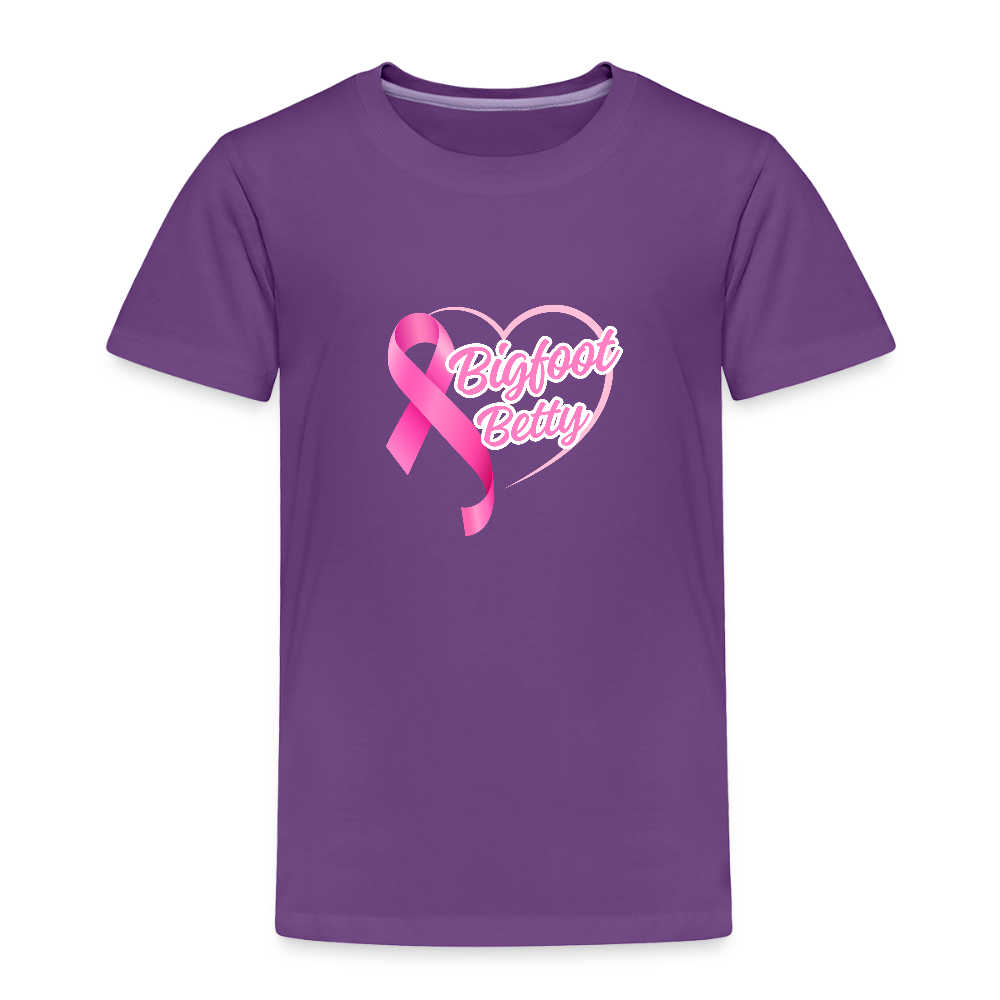 Toddler Premium T-Shirt - BFB Pink Ribbon - purple