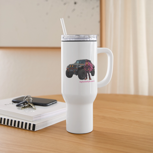 40 oz Travel Tumbler - BFB Gladiator - white