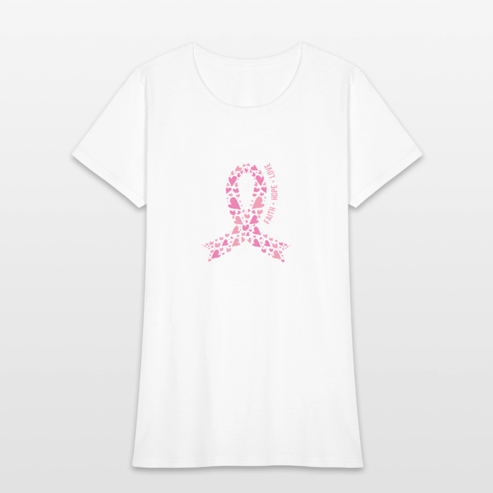 Women's Faith Hope Love T-Shirt - white