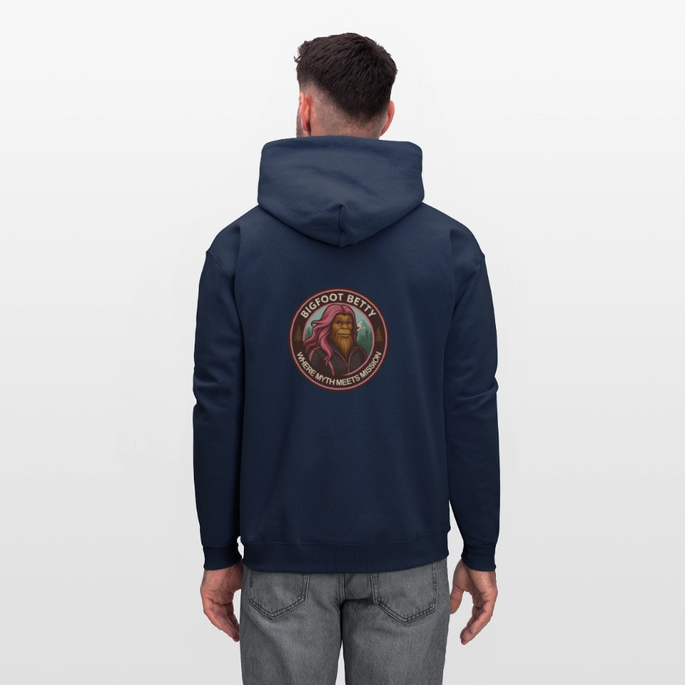 Men's Hoodie - Where Myth Meets Mission (RETRO) - navy